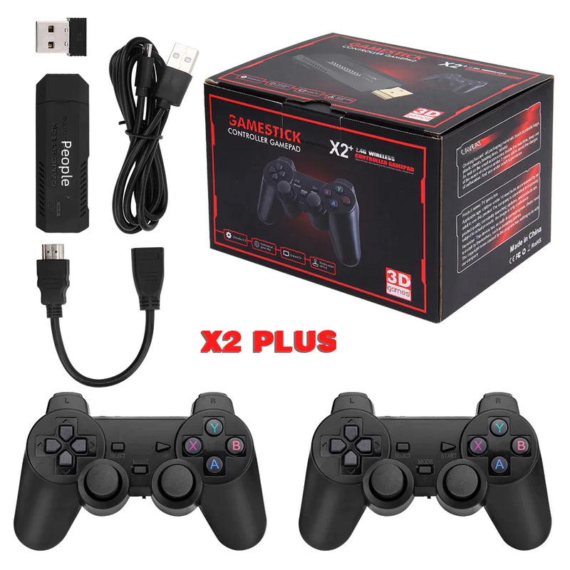 X2 PLUS Retro Game Console with 3D Game Stick