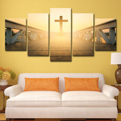 Cross-Border Wall Art - Jesus Over Bridge Home Decor