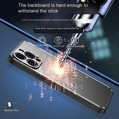 Metal Back Cover Case for iPhone 15 Pro Max & 13/14