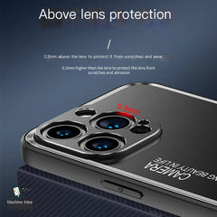 Metal Back Cover Case for iPhone 15 Pro Max & 13/14