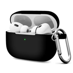 Woyinger for AirPods Pro 2 Case Cover Compatible with AirPods Pro 2nd/1st Generation Case Cover for AirPods Pro 2 Case Accessories with Keychain（Black）