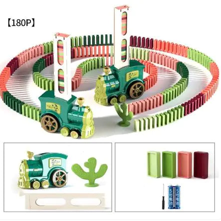 Electric Train Domino Blocks