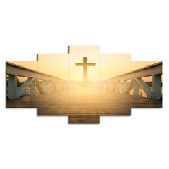 Cross-Border Wall Art - Jesus Over Bridge Home Decor