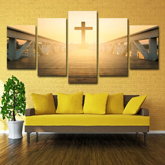 Cross-Border Wall Art - Jesus Over Bridge Home Decor