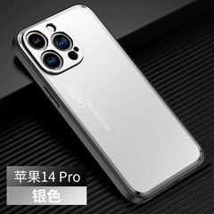 Metal Back Cover Case for iPhone 15 Pro Max & 13/14