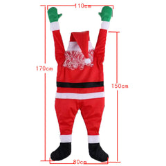 Plush Santa Wall Climbing Decoration Outfit