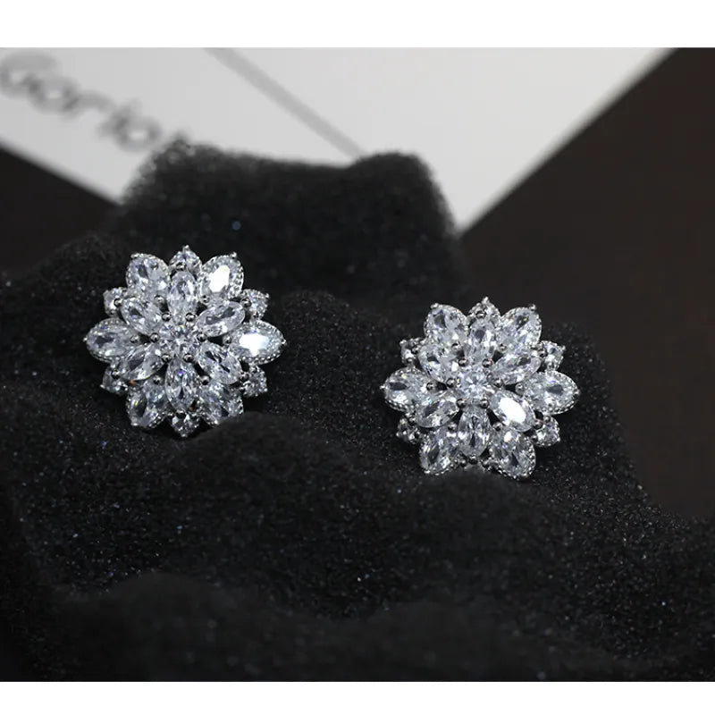 Flower Silver Earrings