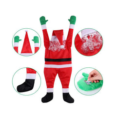 Plush Santa Wall Climbing Decoration Outfit