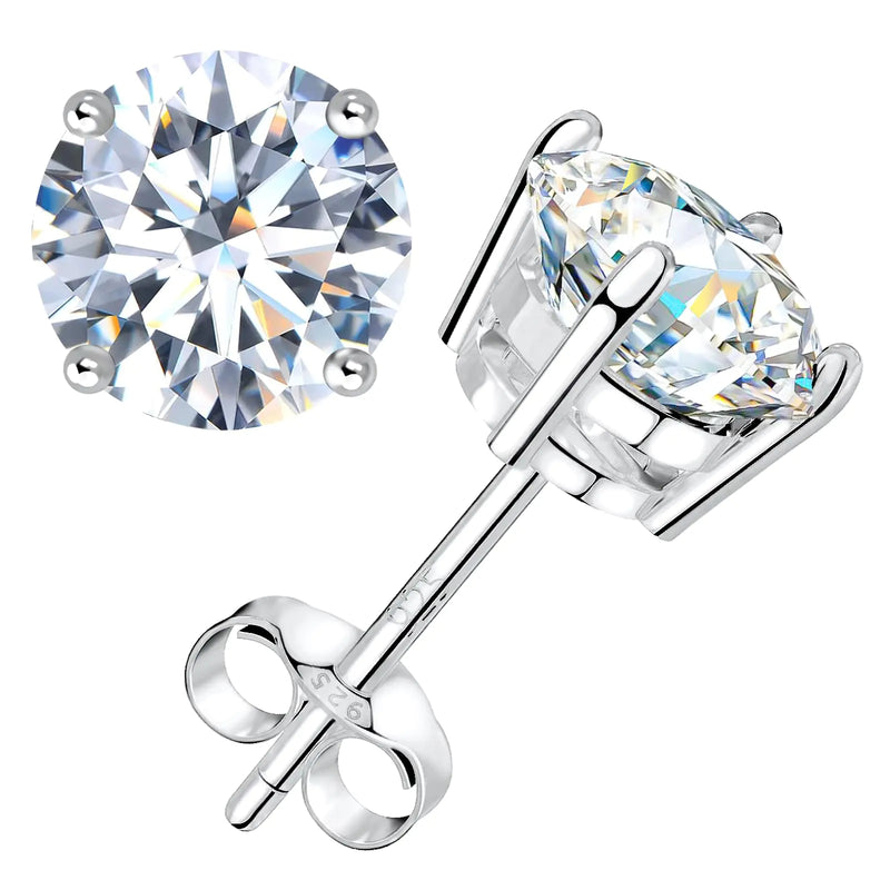 2ct Brilliant Cut Stud Earrings