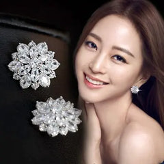 Flower Silver Earrings